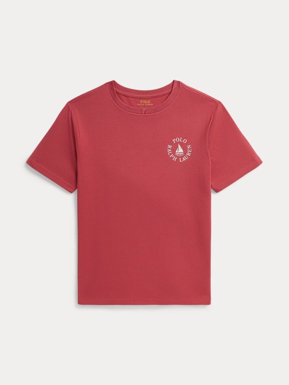 Polo Ralph Lauren Boys Logo Cotton Jersey Tee – Nantucket Red – Size L